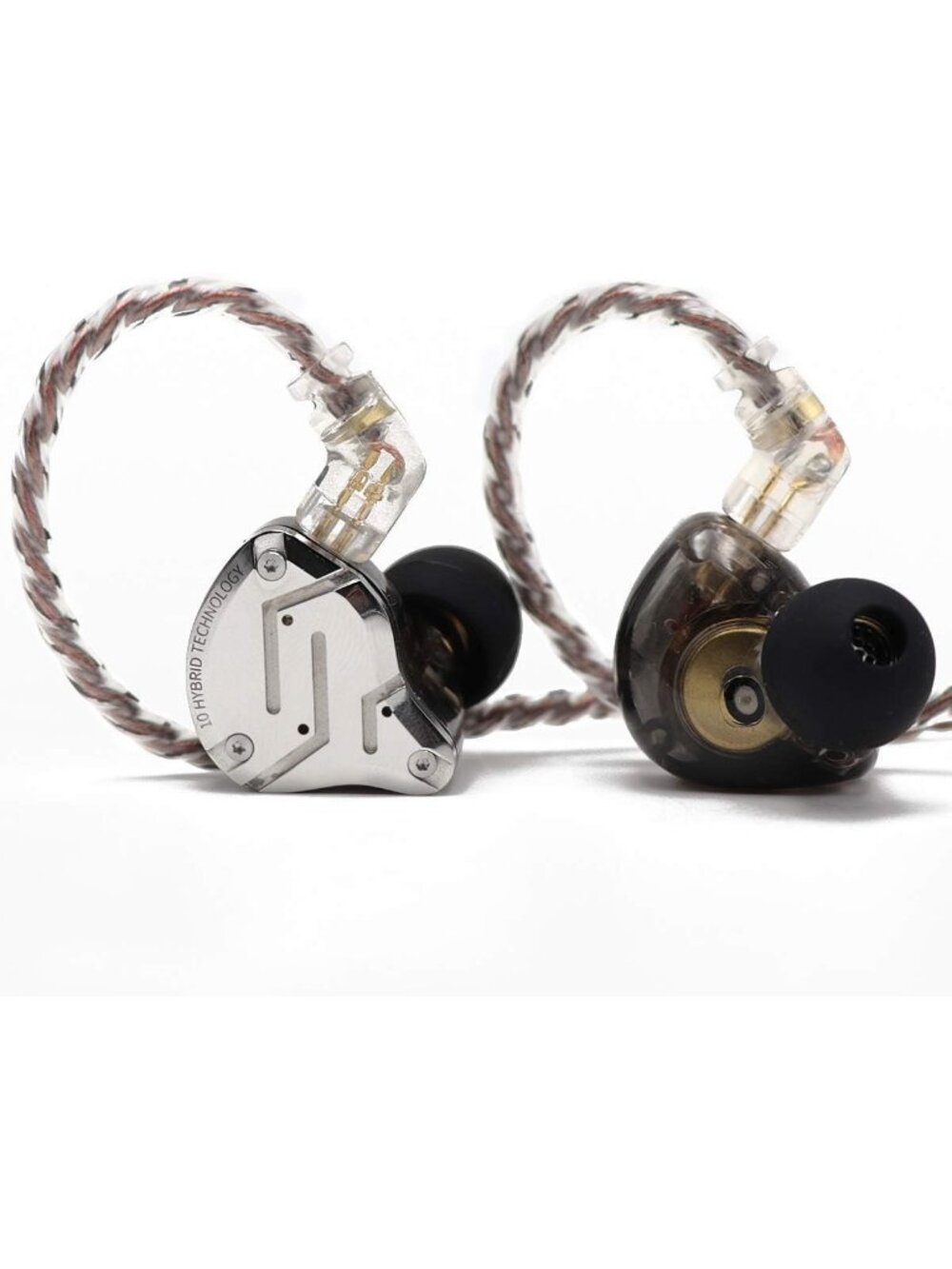High-Performance 5 Driver Wired Earbuds, HiFi Gaming IEMs, Detachable Cable